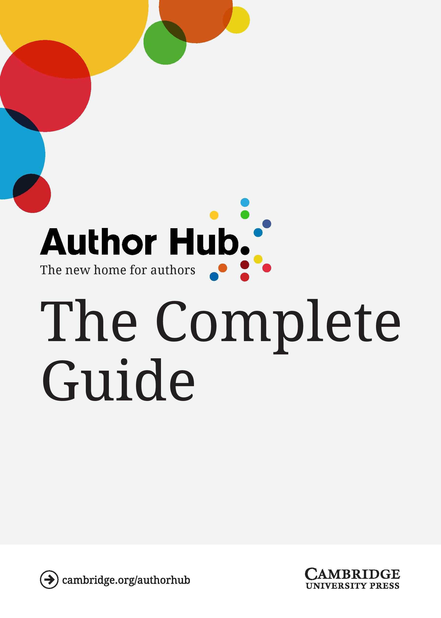 Publishing guides for academic authors | Cambridge University Press