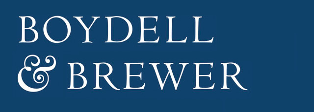 Boydell & Brewer logo on blue background