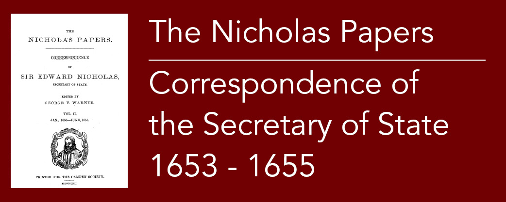 Papers of the Secretary of State 1653 - 1655