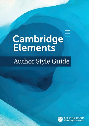 Elements author style guide cover