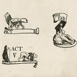 Shaw, Byam. "Act headers". Coriolanus, a set of seven original drawings. [ca. 1900]