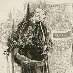 Cleaver, Reginald, artist. Sarah Bernhardt as Hamlet. [not before 1844].
