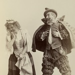 Sidney Herbert as Dona Adriano de Armado and Kitty Cheatham as Jaquenetta in Augustin Daly's production of Love's Labour's Lost. Photograph, 1891