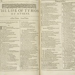 Shakespeare, William. Timon of Athens. In Mr. William Shakespeares comedies, histories, & tragedies: published according to the true originall copies. London: Isaac Jaggard and Edward Blount, 1623.