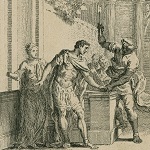 Van der Gucht, Gerard. [Titus Andronicus, act III, scene 1] [graphic] / H. Gravelot in & del. ; G. Vander Gucht Scul.1740.