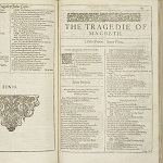 Shakespeare, William. The Tragedie of Macbeth. In Mr. William Shakespeares comedies, histories, & tragedies: published according to the true originall copies. London: Isaac Jaggard and Edward Blount, 1623.