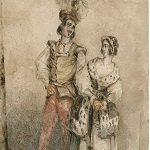 Young, C.B., artist. [King Henry IV, pt. 1: two figures conversing, probably Hotspur and Lady Percy] [graphic]. [1840?]