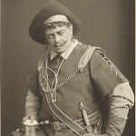 Johnston & Hoffman, photographer. [Two photographs of Rowland Buckstone in costume as the gravedigger in Hamlet and as Henry IV] [graphic]. London: late 19th or early 20th century.