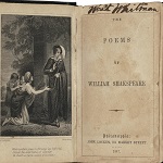 Shakespeare, William. The poems of William Shakespeare. Philadelphia: John Locken, 1847.