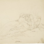 Bone, Robert Trewick, artist. [Venus and Adonis]. early to mid-19th century.