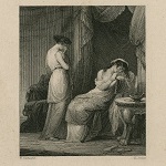 Corbould, Henry, artist. Rape of Lucrece, One justly weeps. Henry Rolls, printmaker, early to mid-19th century.