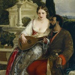 Hook, James Clarke, artist. Othello's description of Desdemona / J.C. Hook. ca. 1852. - opens in new tab