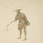 Lucas, John Seymour, artist. [King Lear, sixteen costume sketches]. nineteenth century. - opens in new tab