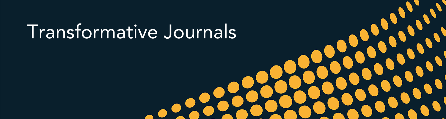 Transformative Journals banner