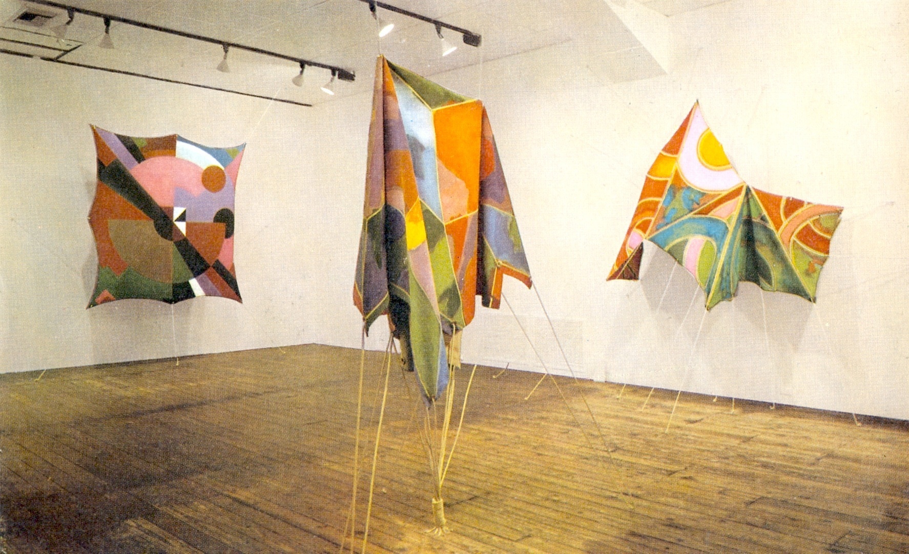 Paintings from the Joe Overstreet exhibition in Houston, Texas, 1972