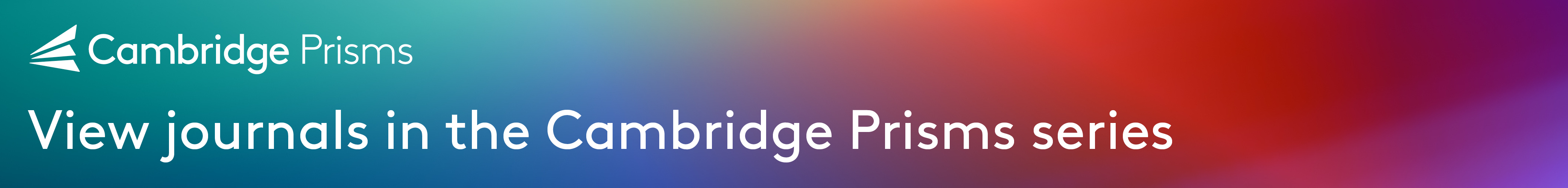 Cambridge Prisms Collection Banner