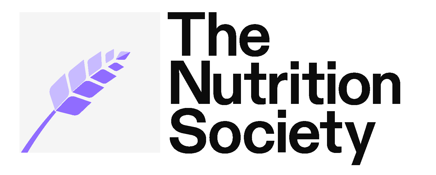 Nutrition Society Logo with purple wheatsheaf and black wordmark. Click to access the Nutrition Society website.