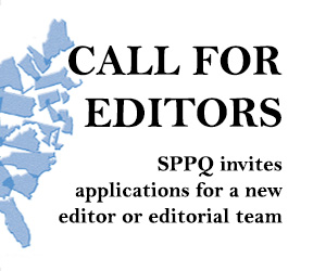SPPQ Call for Editors banner