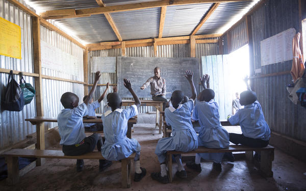 Children in a classroom