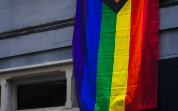 An LGBTQIA+ flag