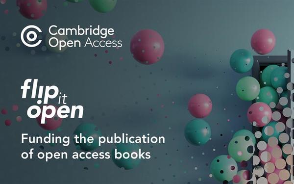 Balloons fly free to illustrate Flip it Open, the open access monographs programme from Cambridge University Press